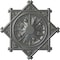 Ekena Millwork Antilles Ceiling Medallion (Fits Canopies up to 6"), Hand-Painted Silver, 38 1/4"OD x 1 1/2"P CM38ANSLS - alternate 1